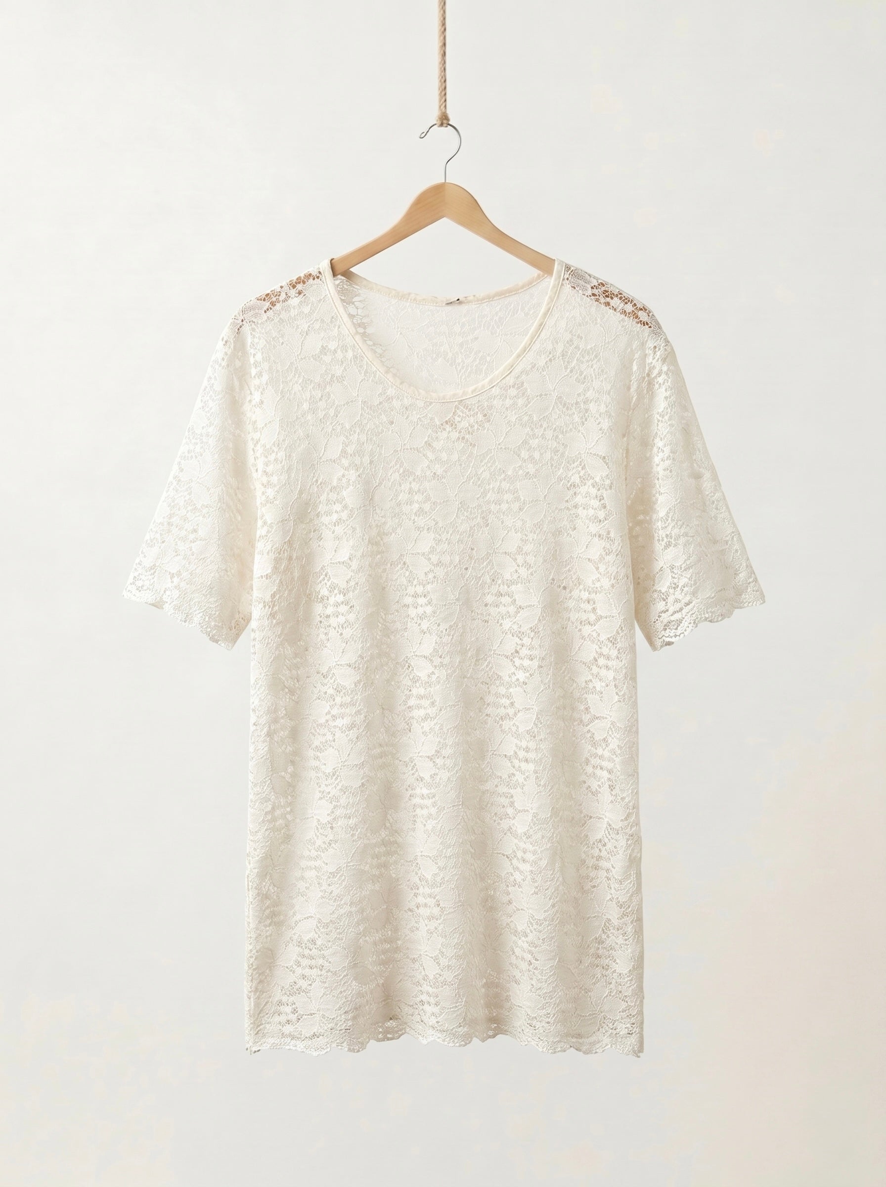 Floral Sheer Lace Cover-Up
