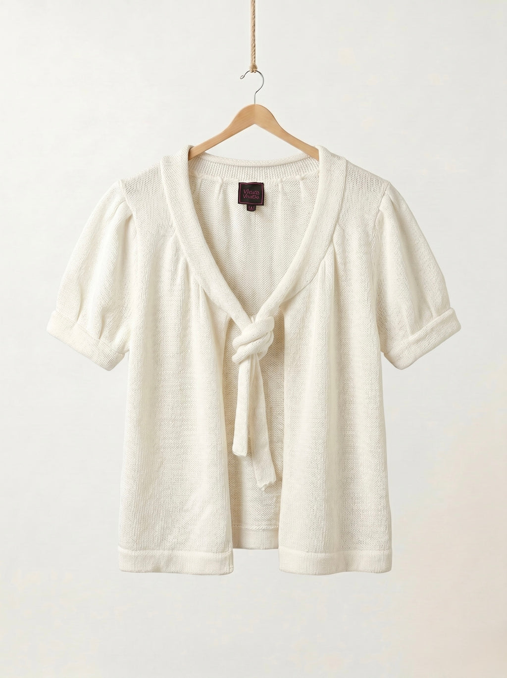 White Knotted Shawl
