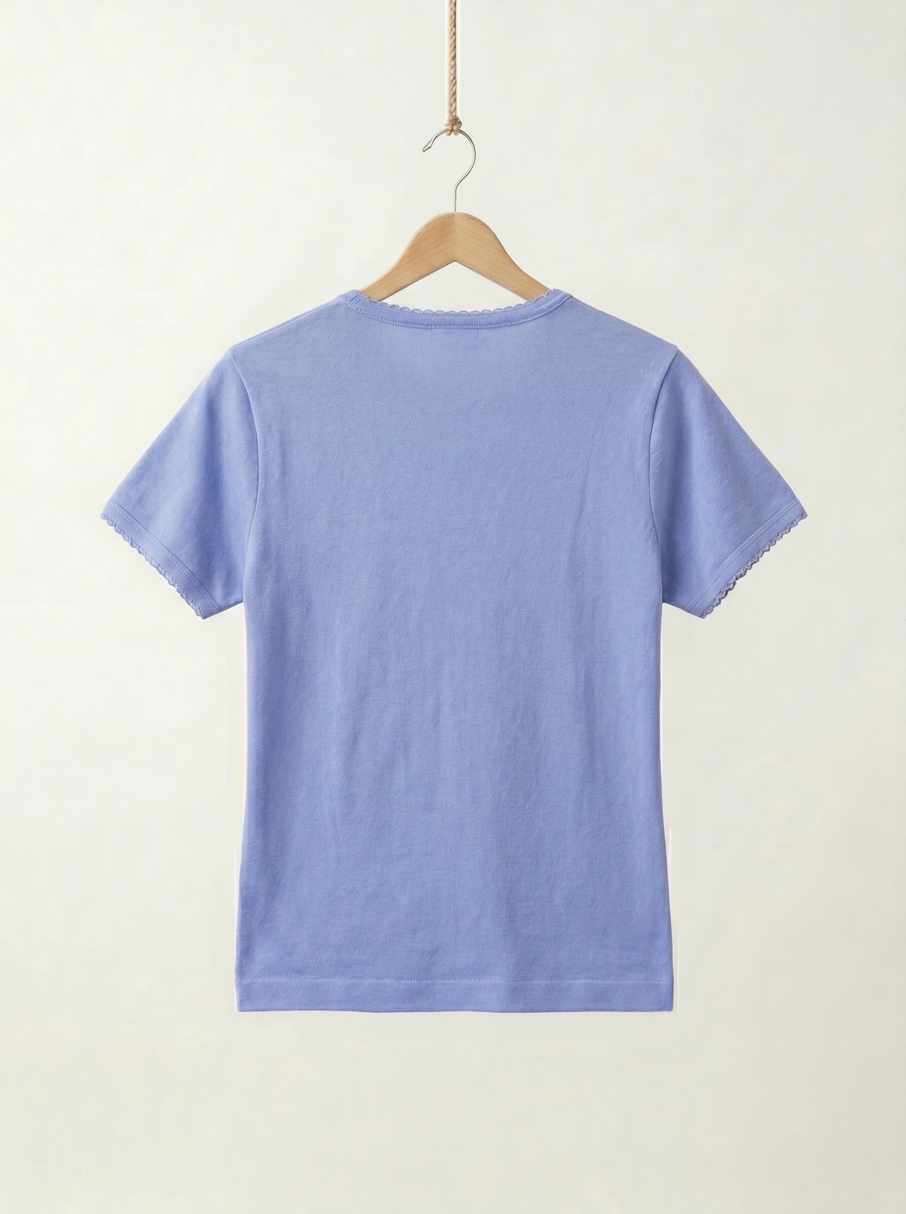 Periwinkle Button-Up Baby Tee