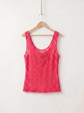 Pink Y2K Lace Tank