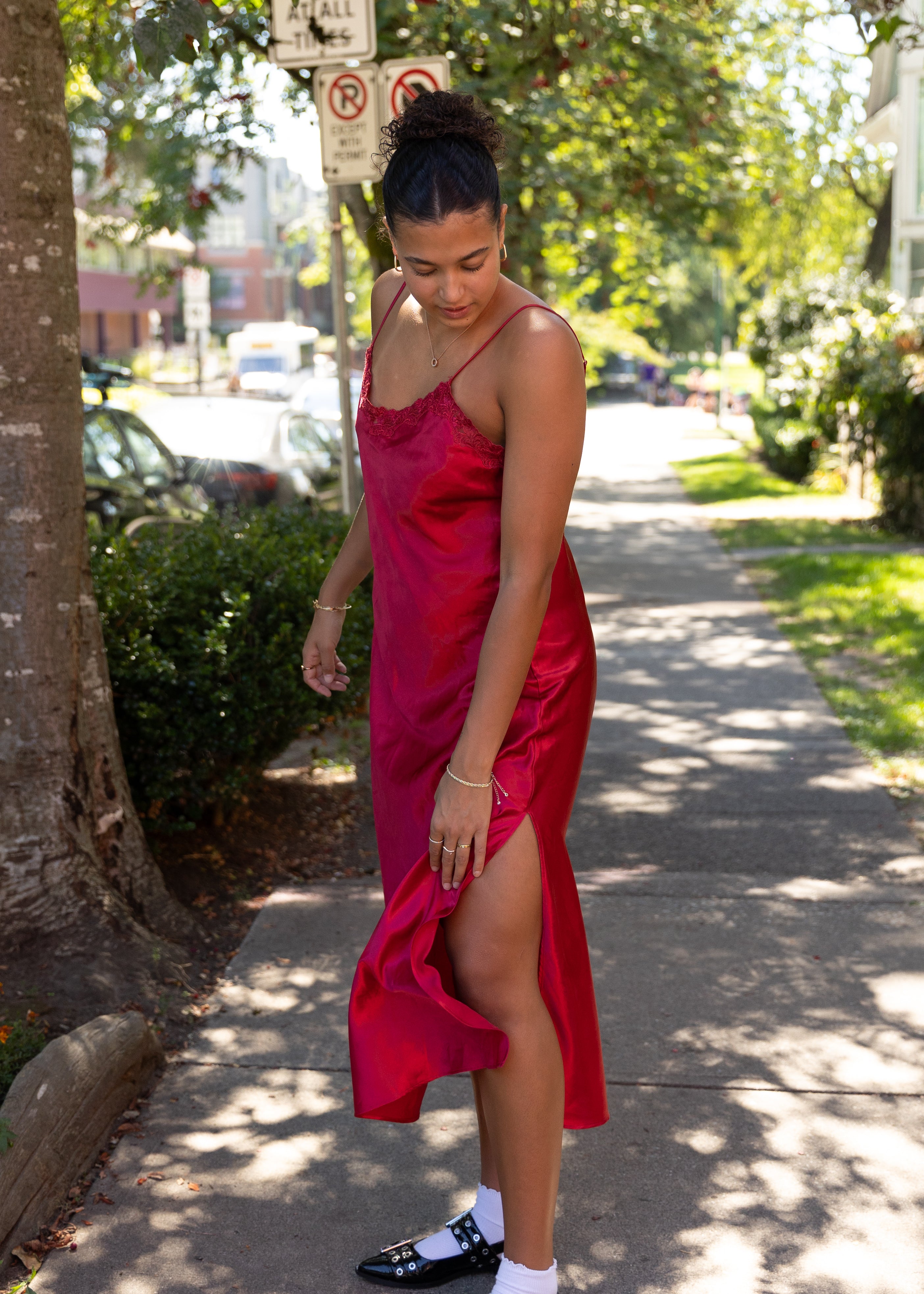 Red Slip Dress