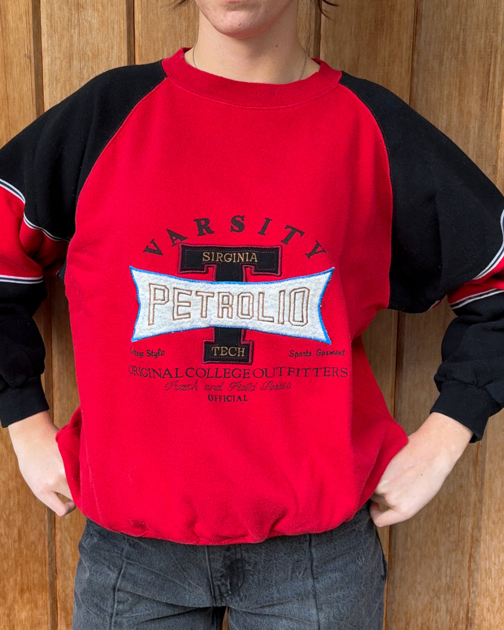 Varsity Petrolio Crewneck Sweater