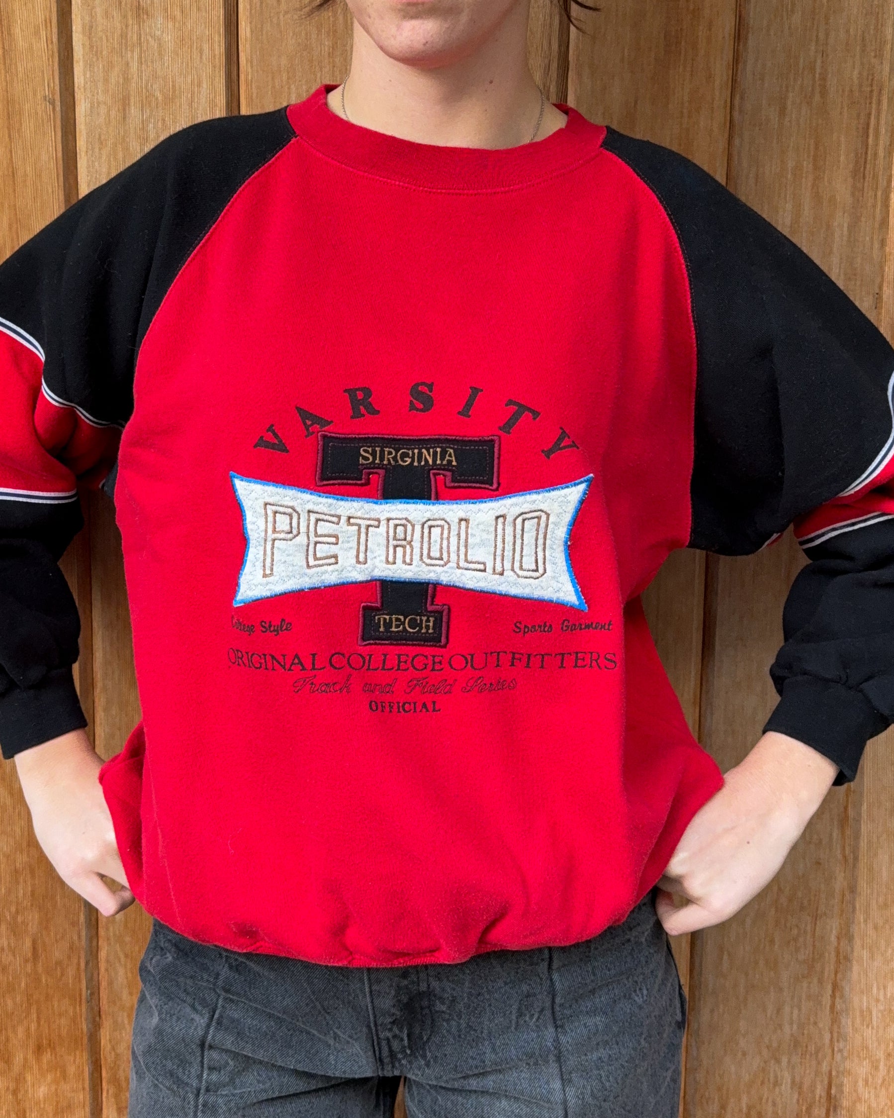 Varsity Petrolio Crewneck Sweater