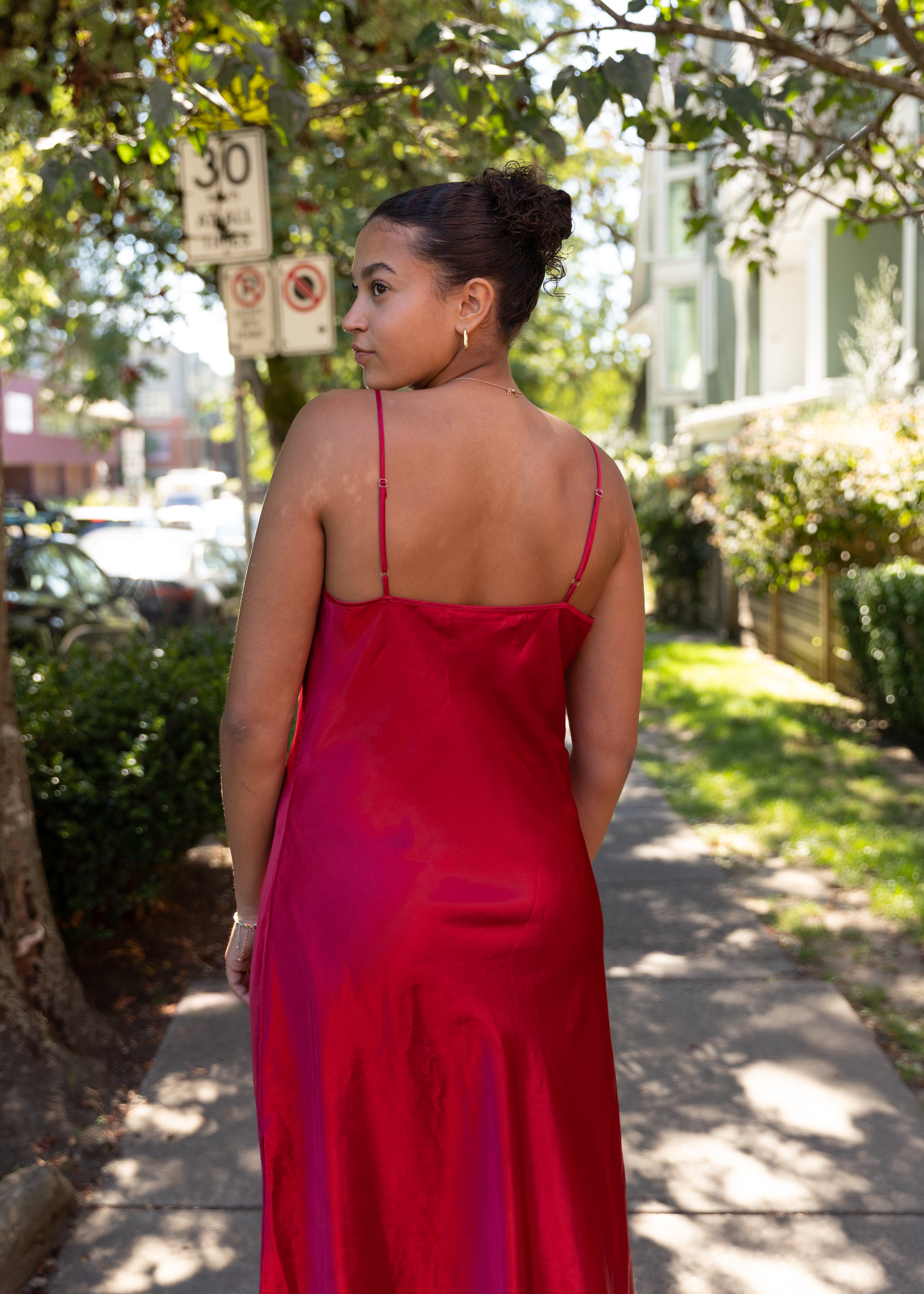Red Slip Dress