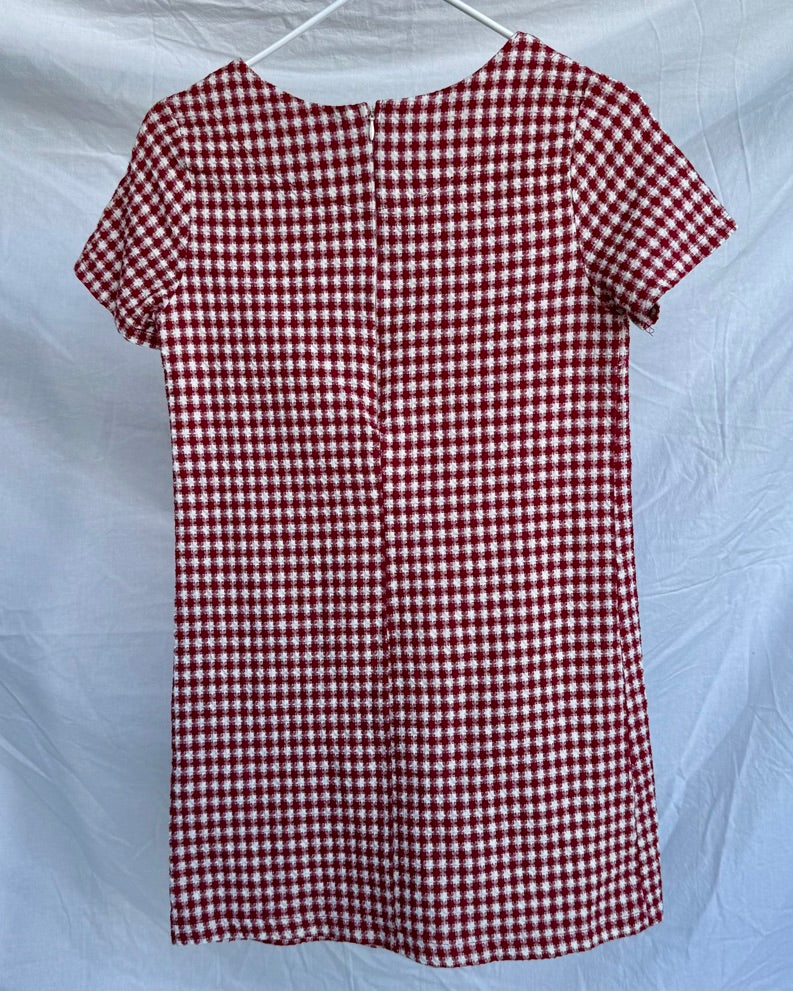 Red & white checkered dress
