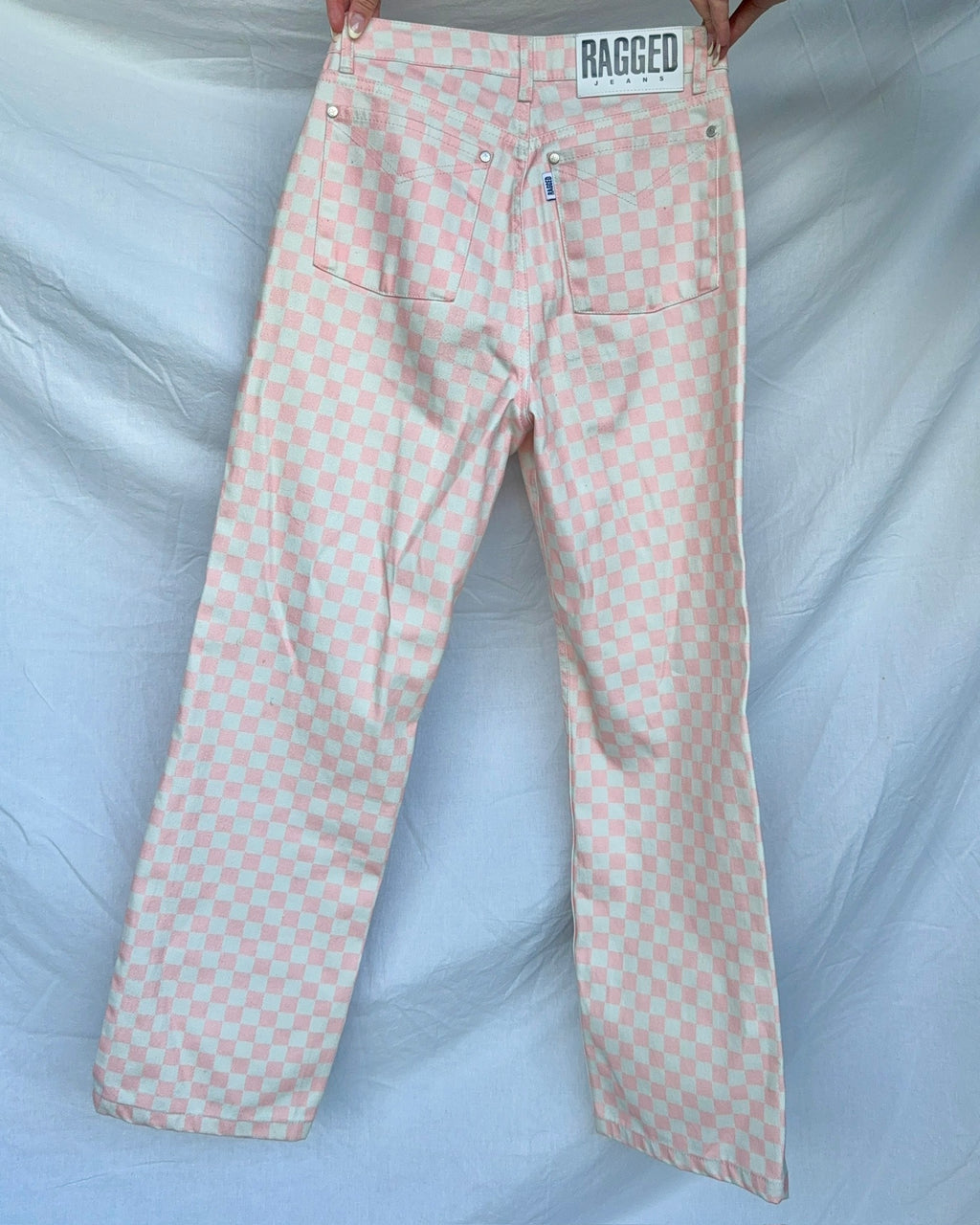 Pink checkered pants