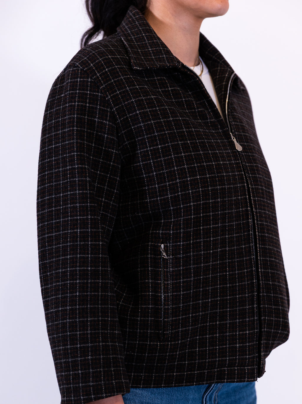 Zip Up Bomber Jacket