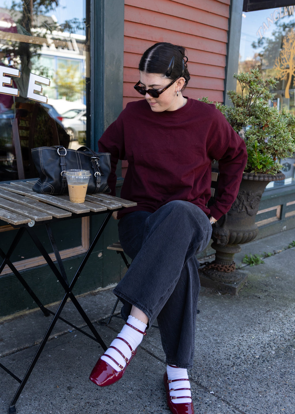 Burgundy Crewneck Sweater