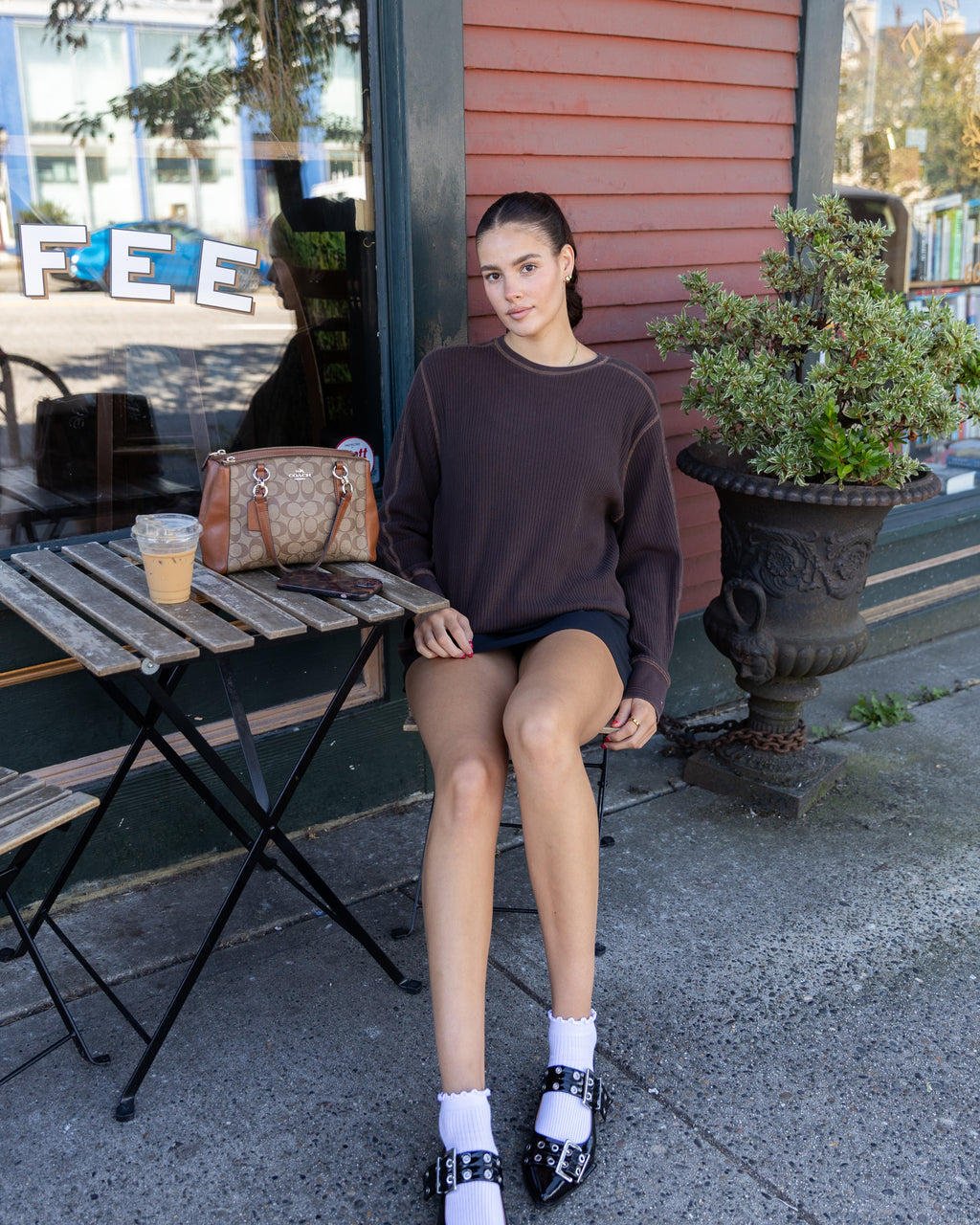Brown Tommy Hilfiger Crewneck