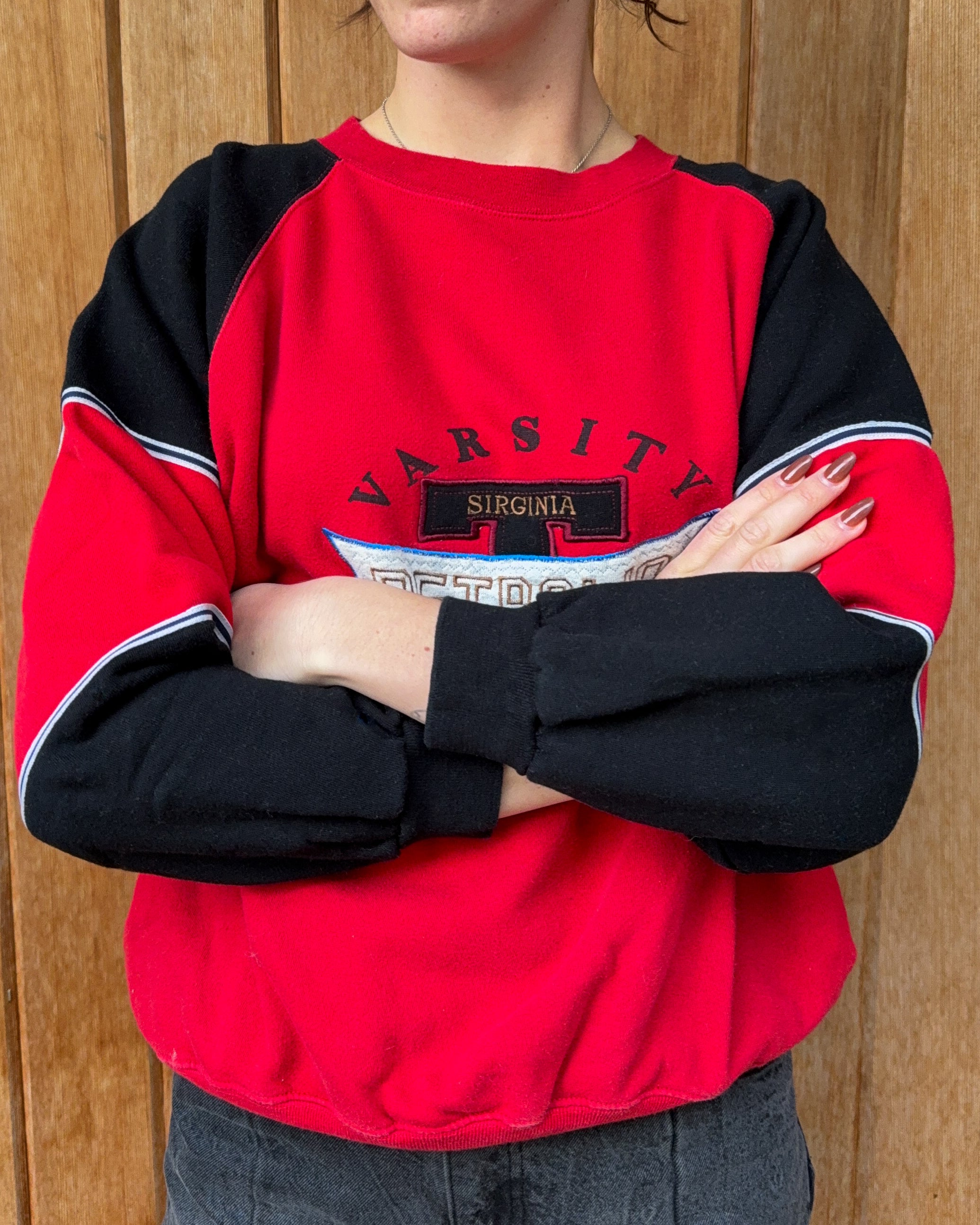 Varsity Petrolio Crewneck Sweater