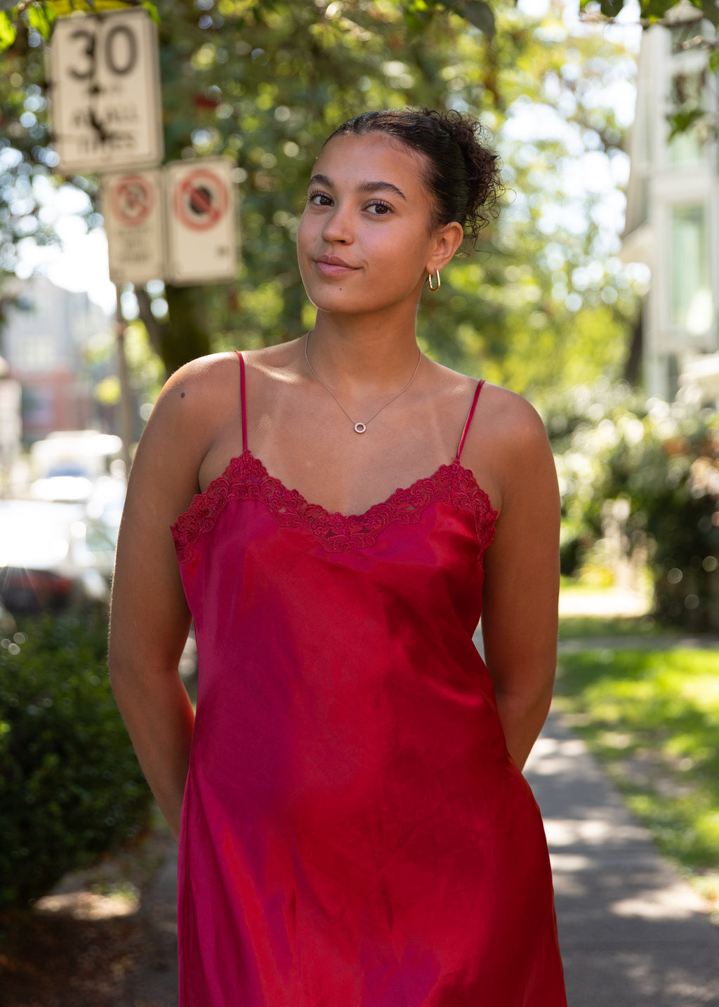 Red Slip Dress