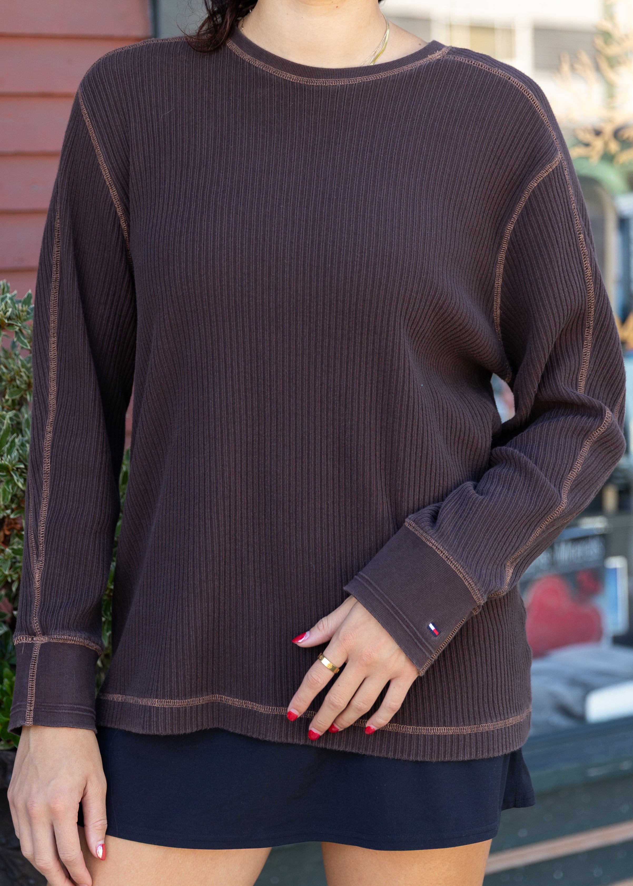 Brown Tommy Hilfiger Crewneck