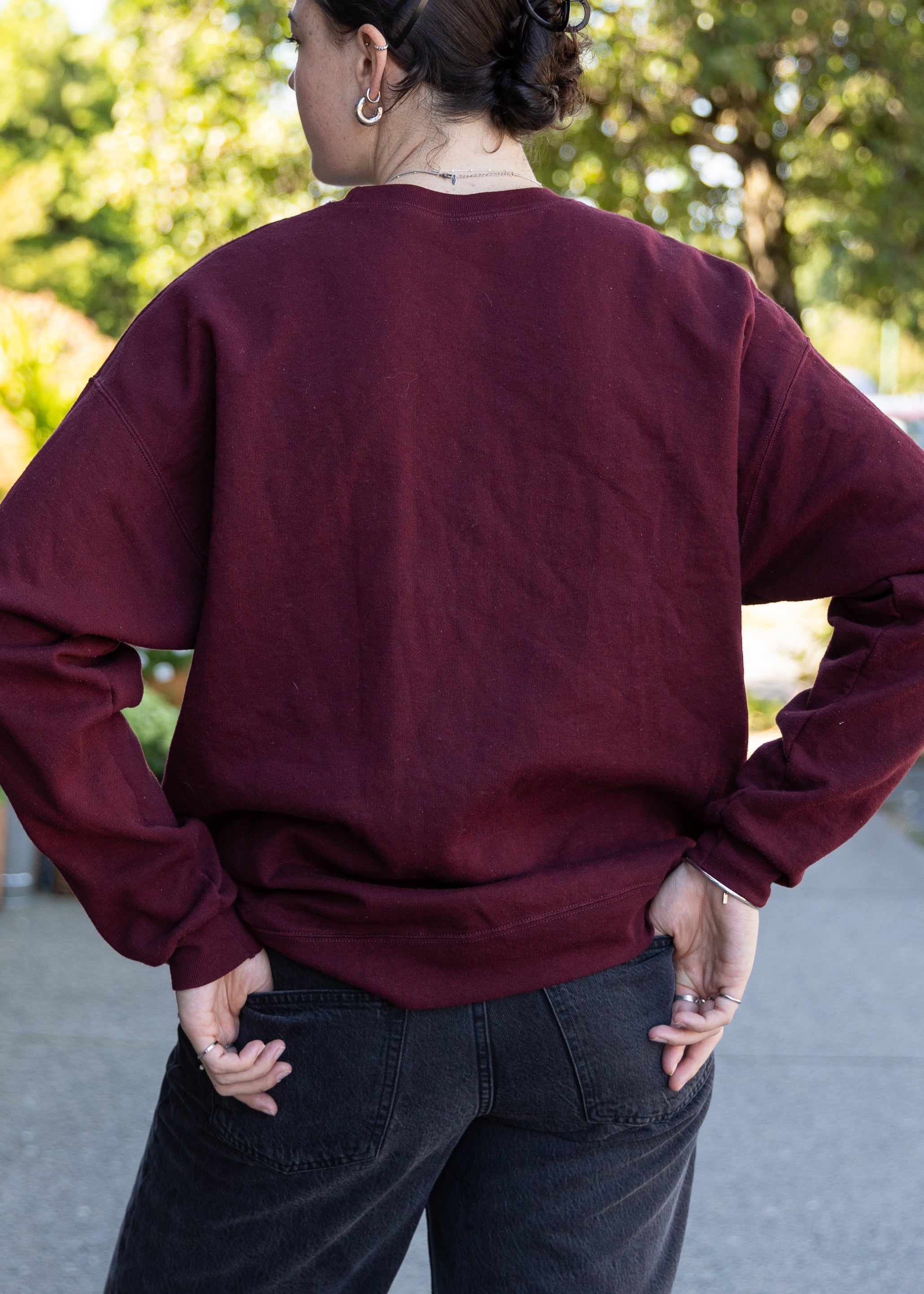 Burgundy Crewneck Sweater