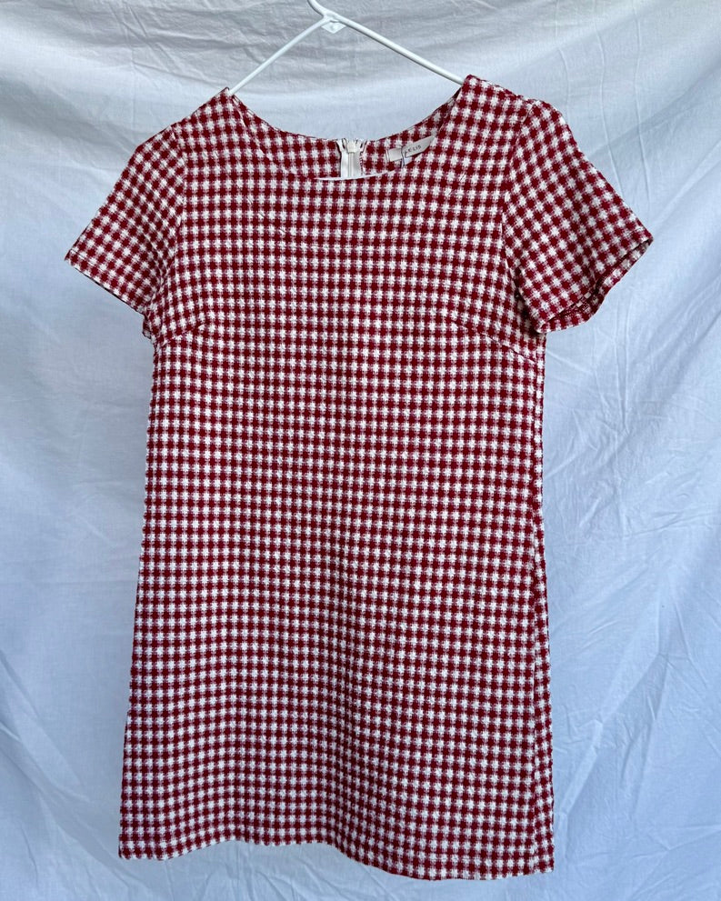 Red & white checkered dress