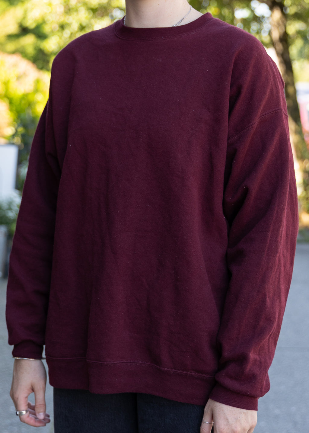 Burgundy Crewneck Sweater